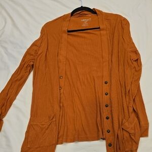 Torrid Women's Orange Cardigan Sweater